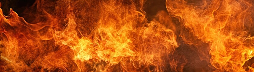 Fiery Blaze Inferno Background Texture Intense Burning Fire Flames Hot Orange Red Abstract Design Element
