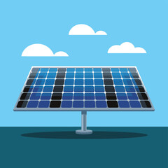 2d vector environment Collection Solar Panel icon Symbolizing clean and renewable solar energy.