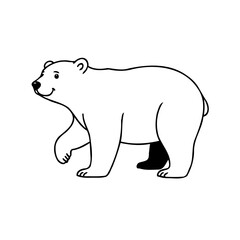 Cartoon Polar Bear Illustration Design Arctic
