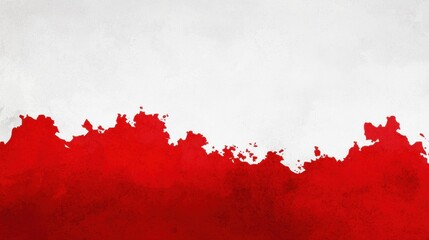 Abstract Red and White Background with Brush Strokes and Texture for Creative and Artistic Design Projects