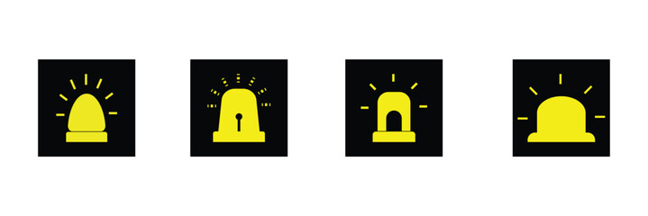 siren alarm icon sign vector