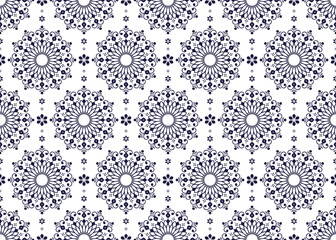 mandalas ethnic fabric seamless pattern, line design, design for cloth, carpet, batik, wallpaper, wrapping etc.