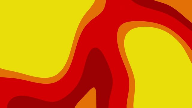 Abstract pattern in red orange and yellow, suitable for backgrounds, packaging design, textiles, and vibrant graphic designs with a warm palette. animation