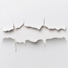 Obraz premium A close-up view of torn paper revealing a textured surface beneath, creating an artistic and minimalist aesthetic.