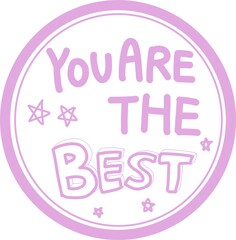 a child's stamp of praise