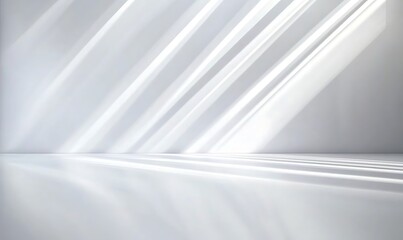 Bright, abstract background with diagonal light rays and a soft, ethereal glow.