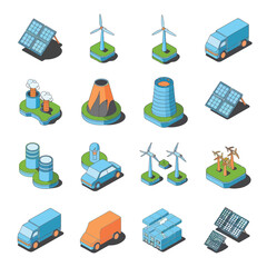2d vector environment Collection Solar Panel icon Symbolizing clean and renewable solar energy.