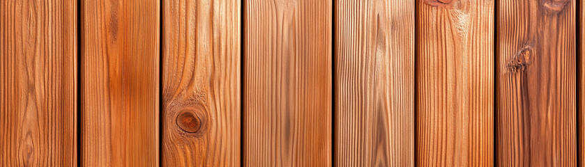 Fototapeta premium Rich natural grain and texture of wooden planks in warm tones