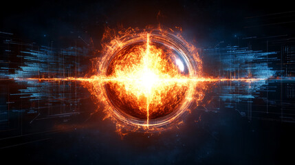 Obraz premium A modern educational geology infographic illustrating Earth's structure and layers, showcasing key geological concepts with clear visuals for learning and understanding Earth's composition.