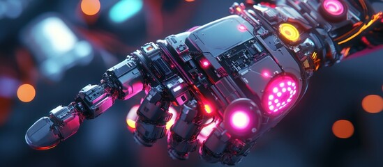 Cybernetic Hand: A Futuristic Vision of Technology