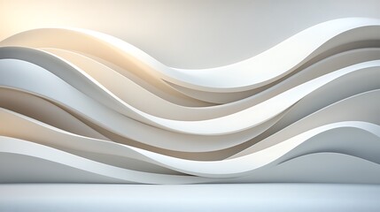 Obraz premium Dynamic wave patterns abstract design digital art studio setting close-up view visual concept