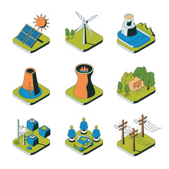 2d vector environment Collection Solar Panel icon Symbolizing clean and renewable solar energy.