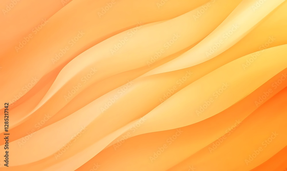Aufkleber soft, flowing waves of orange hues create a warm and inviting abstract background.