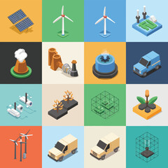 2d vector environment Collection Solar Panel icon Symbolizing clean and renewable solar energy.