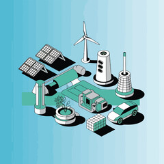 2d vector environment Collection Solar Panel icon Symbolizing clean and renewable solar energy.