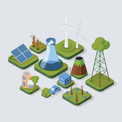 2d vector environment Collection Solar Panel icon Symbolizing clean and renewable solar energy.