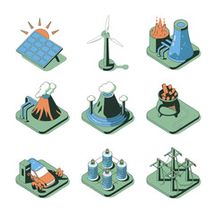 2d vector environment Collection Solar Panel icon Symbolizing clean and renewable solar energy.