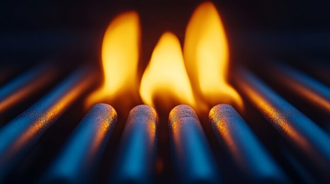 Flames Ignite Grill Element Intense Heat Cooking Preparation Vibrant Warmth Culinary Process Equipment Technology