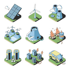 2d vector environment Collection Solar Panel icon Symbolizing clean and renewable solar energy.