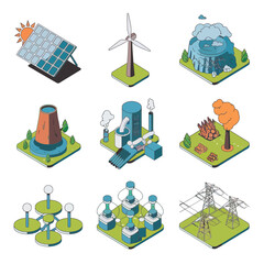 2d vector environment Collection Solar Panel icon Symbolizing clean and renewable solar energy.