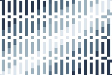 Vertical pixel pattern in blue and navy soft tones, forming a gradient bar grid with an abstract digital effect. Modern structured design