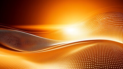 Naklejka premium Abstract Orange Wave Pattern Design Background