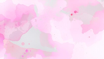 Colorful watercolor pattern with waves and blots made on textured white paper consisting of pink, blue and gray colors. Abstract watercolor background