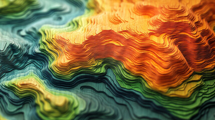 A detailed GIS geodata map showcasing intricate layers of geographic information, emphasizing topographical features, ideal for spatial analysis and geospatial projects in modern official colors.

