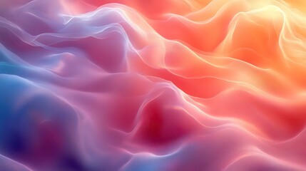 Obraz premium A dynamic abstract background with flowing lines in soft colors evokes a sense of tranquility and peace.