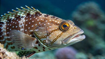 Obraz premium Underwater fish with unique patterns and vibrant colors