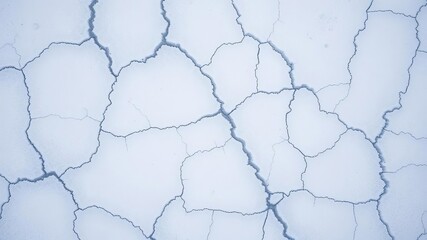 Cracked ice surface with texture of winter grunge, icy background, textured, natural