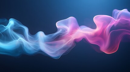 Fototapeta premium Abstract Blue Pink Flowing Wave Design