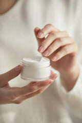 cosmetics placed in the sunlit area