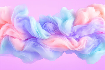 Fototapeta premium Pastel swirls, abstract art, pink background, design element