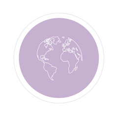 world map button