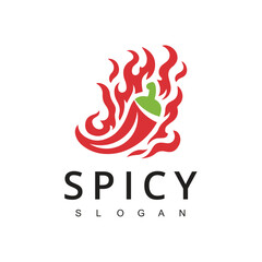 Hot Chili logo, Spicy Pepper logo designs template