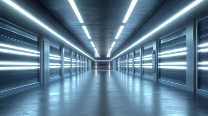 Large warehouse with rows of shelves and racks filled with machinery, symbolizing the integration of machine learning algorithms to enhance modern efficiency and technology