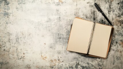 Vintage old book and pen on wooden background