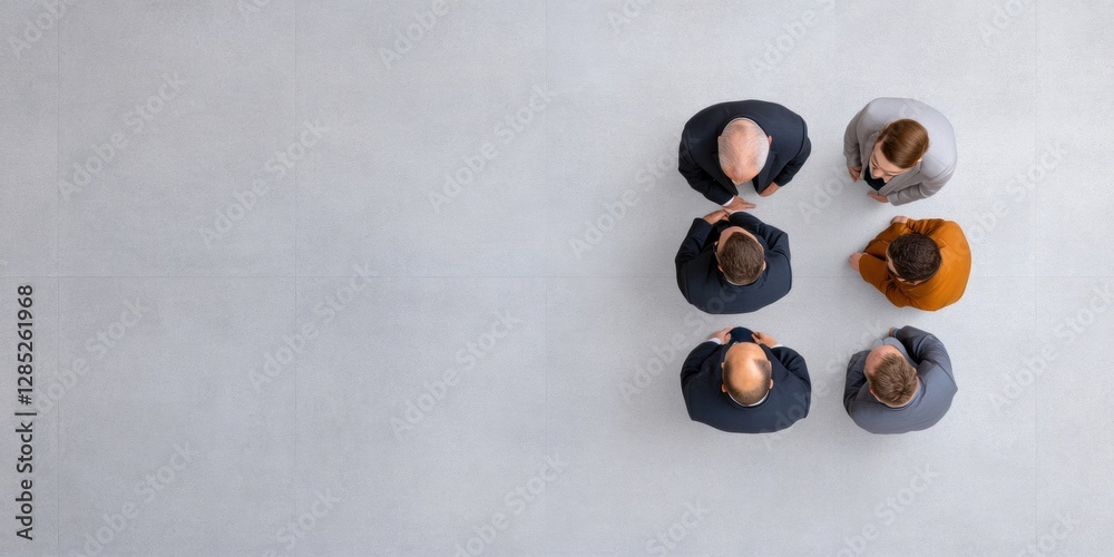 Aufkleber Contemporary Corporate Networking Professional Exchange Visuals with Leather Folders in Modern Spaces - Boost Business Connectivity and Dynamic Industry Engagement