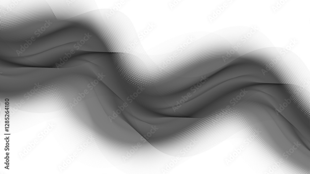 Poster Abstract wave background paper cut style. Swirl and wavy Creative Background Design. blur fluid gradient Template Design for Luxury Concept. Smooth bright flow isolate on white background