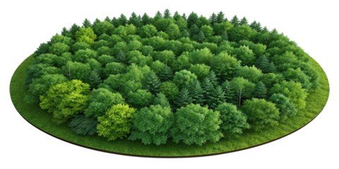 Aerial View of Mangrove Forest Island | Premium Nature Image