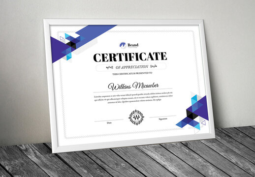 Clean Creative Certificate Template