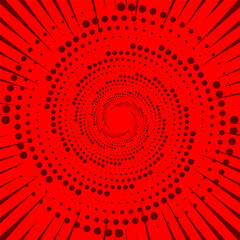 red circle background