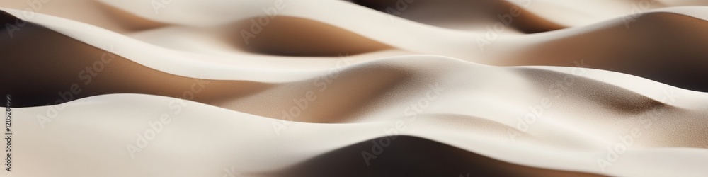 Poster undulating textured sandscape minimalist abstract waves in warm tones - creative design inspiration 