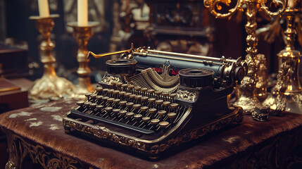 World Typewriter Day Poster. June 23. National Typewriter Day.