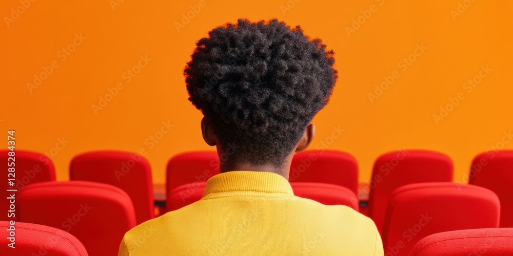 Aufkleber Vibrant Learning Hub Student in Bright Academic Setting with Modern Devices and Diverse Profiles - Inclusive Education Imagery for EdTech and Diversity Initiatives