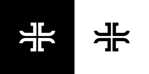 Obraz premium Creative Letter J Logo with Abstract, Illustration, Design Inspiration, Vector, Icon