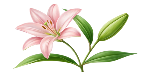 Blossoming Elegance: The Graceful Charm of a Pink Lily
