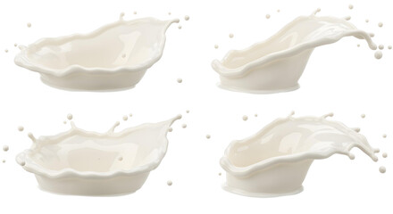 milk splash isolated on white background