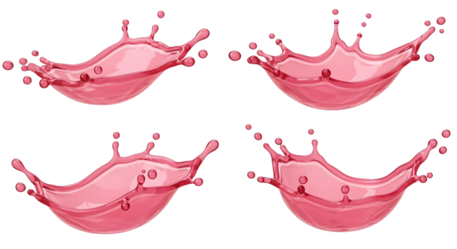 illustration of an pink splash - Powered by Adobe